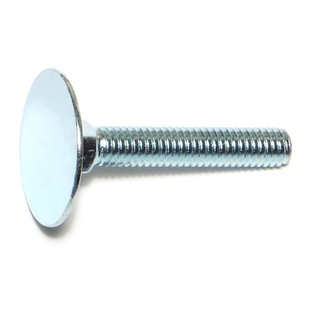 Midwest Fastener Elevator Bolt, 5/16"-18 Thrd Sz, 2 in L, Steel, Zinc Plated Finish, 10 PK 71322